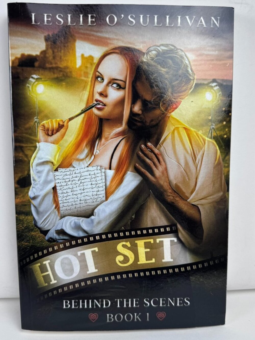 Hot Set by Leslie O'Sullivan Paperback Book Behind the Scenes Book 1 Romance